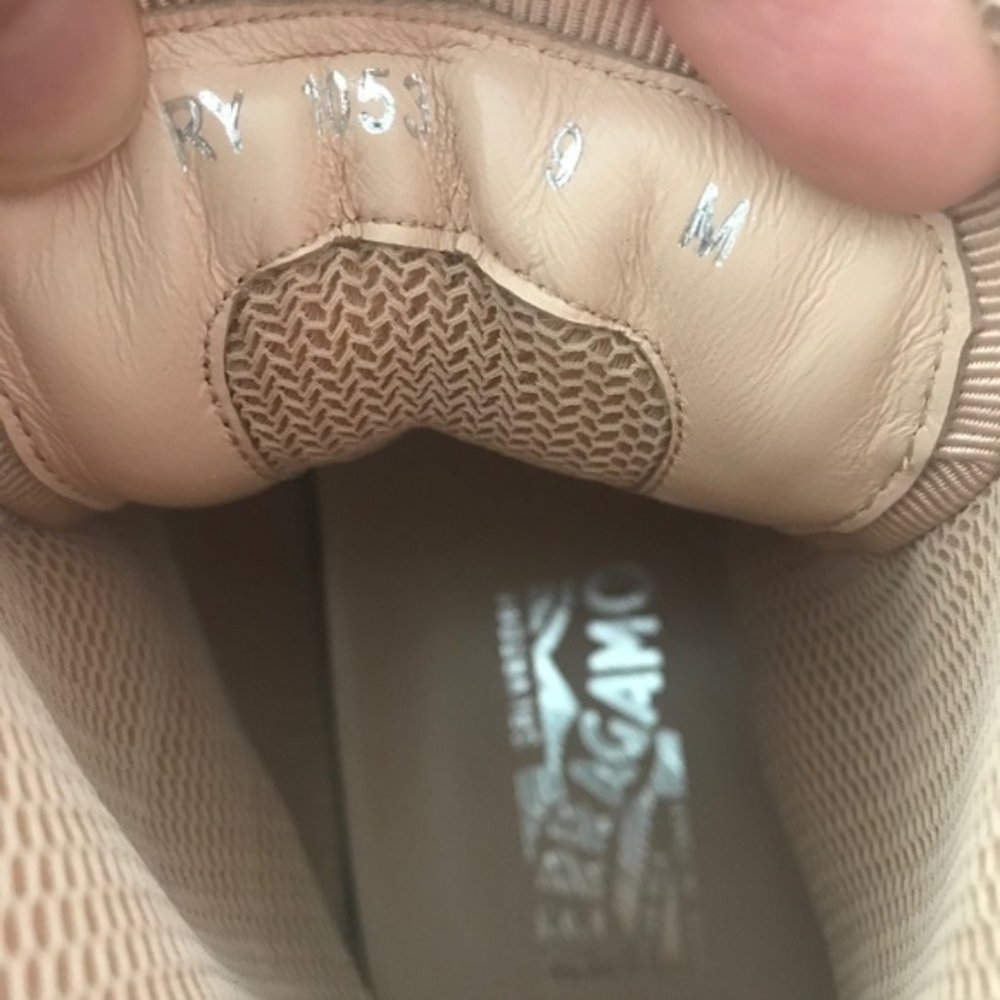 Salvatore Ferragamo Women's Pixy Hi Top Sneakers 9 - Picture 4 of 4